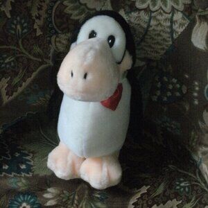 Collectible Vintage 1984 Penguin Dakin Fun Farm 9" Plush Stuffed Animal Toy
